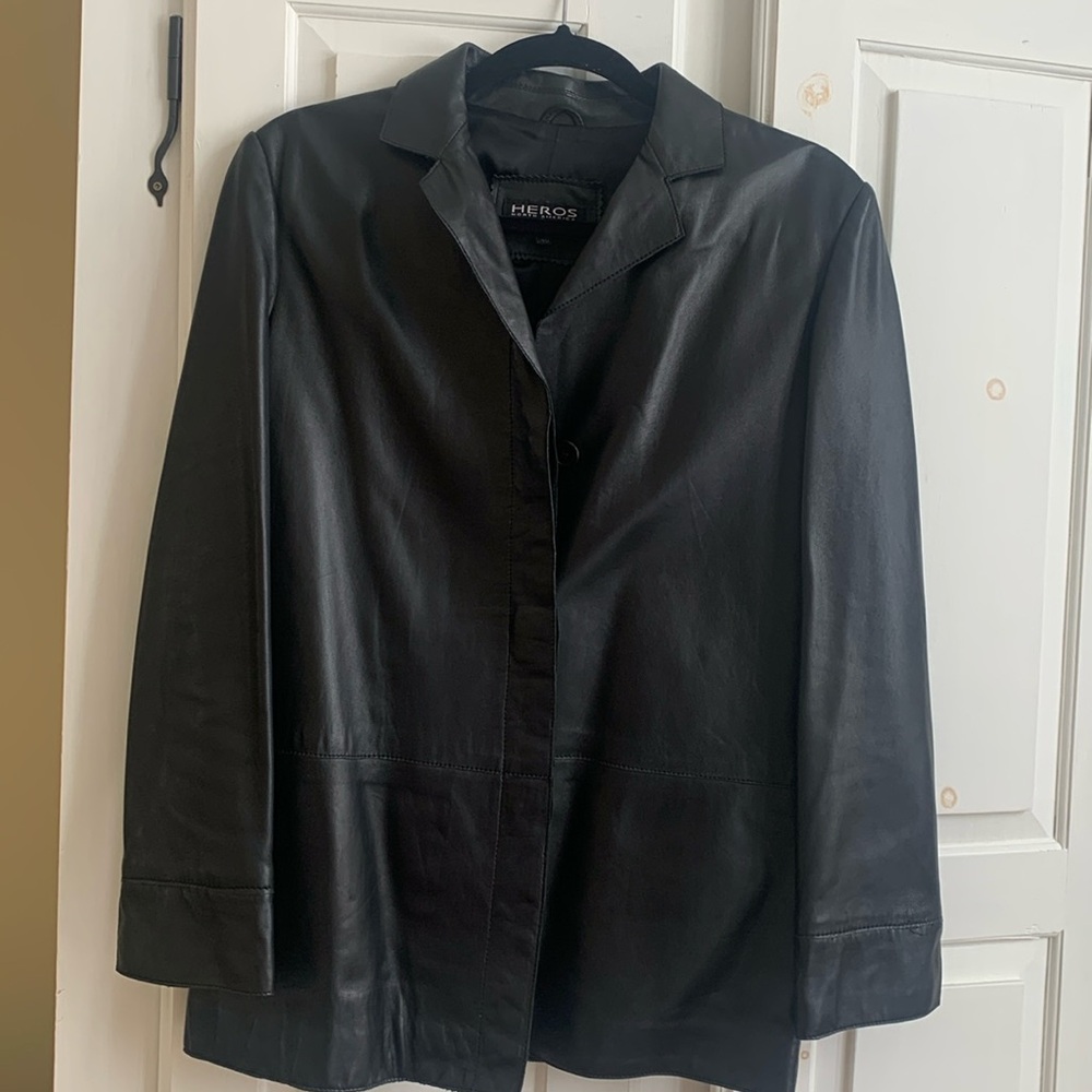 Superb leather jacket in lambskin